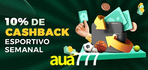 10% de bônus de cashback na aua777